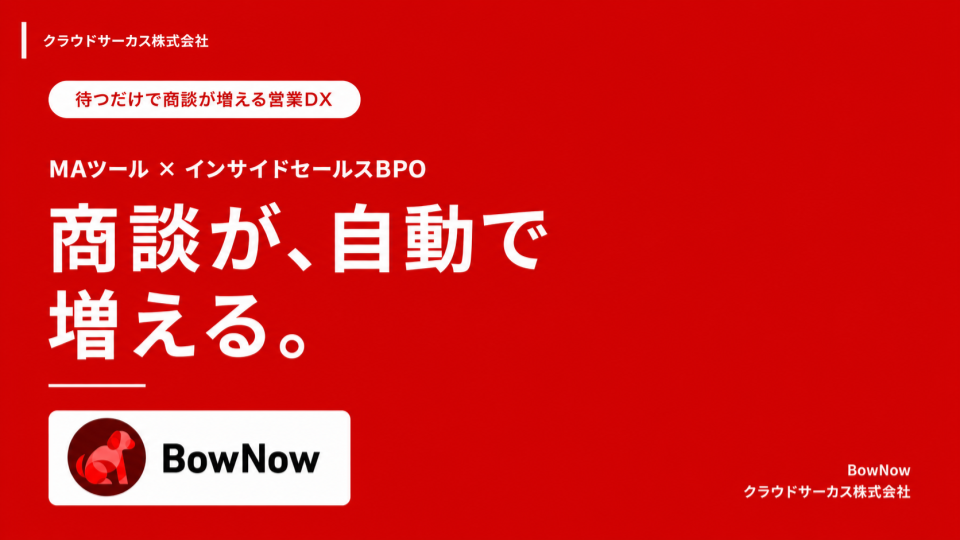 商談獲得代行サービス概要資料