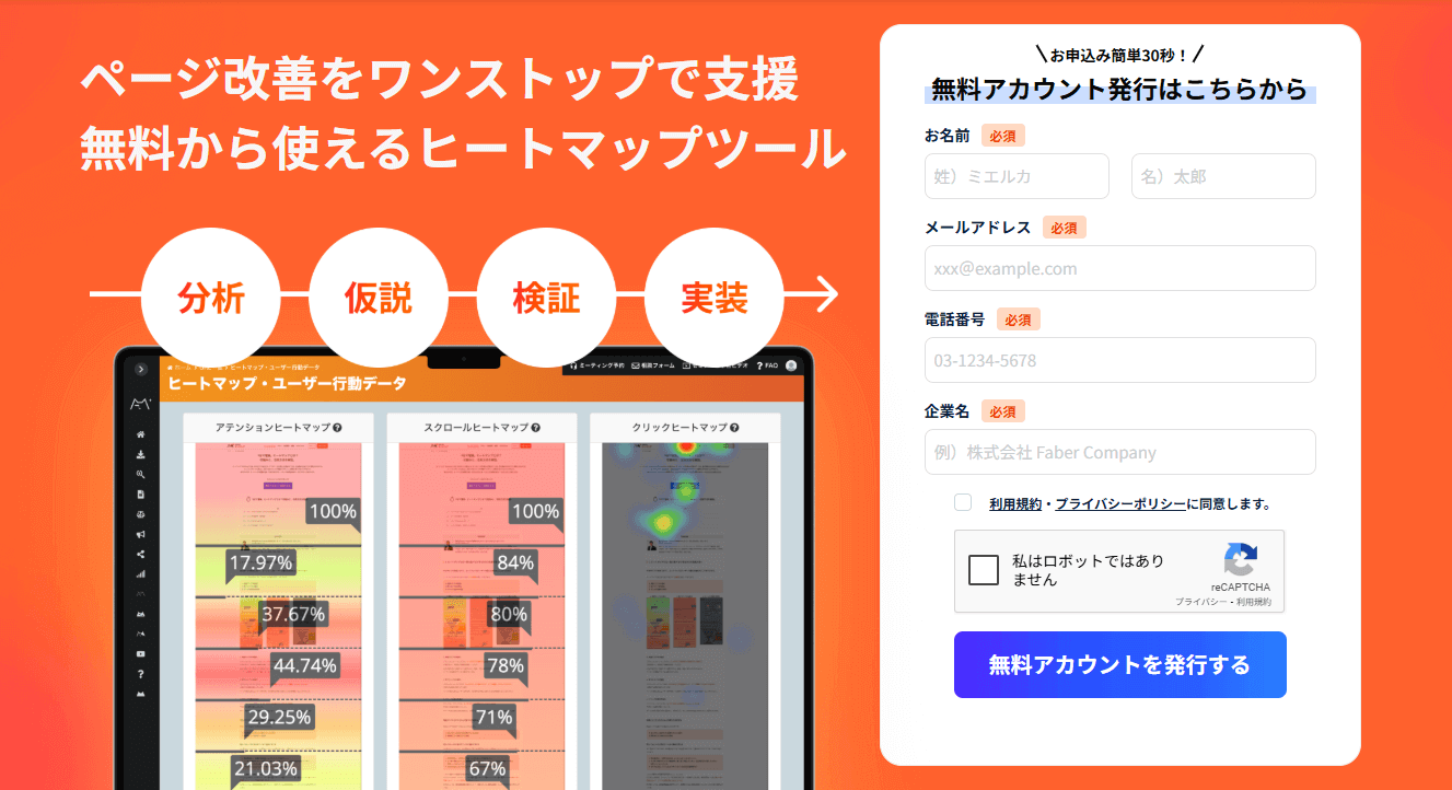 ミエルカヒートマップ