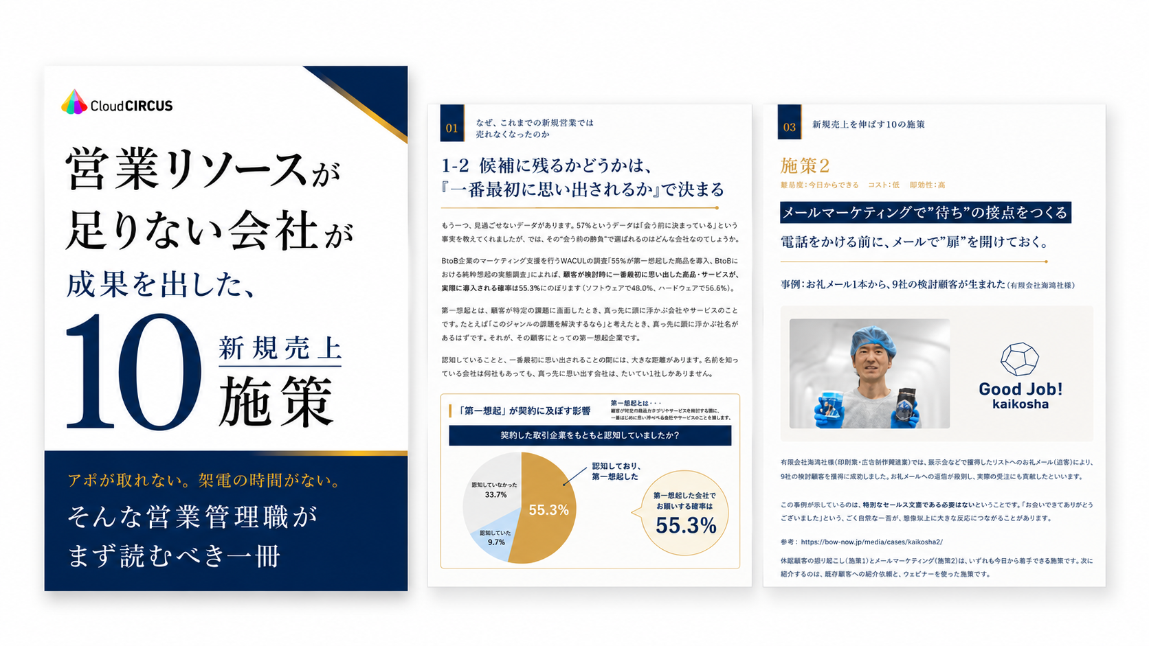 営業リソース不足の会社が
成果を出した『新規売上10施策』