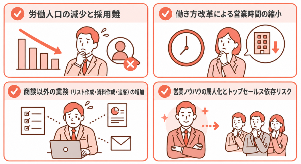 なぜ今、営業リソース不足が深刻化しているのか