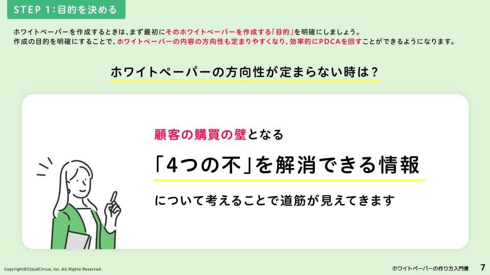 すぐ企画できるテンプレート付き！0からわかるホワイトペーパー作成